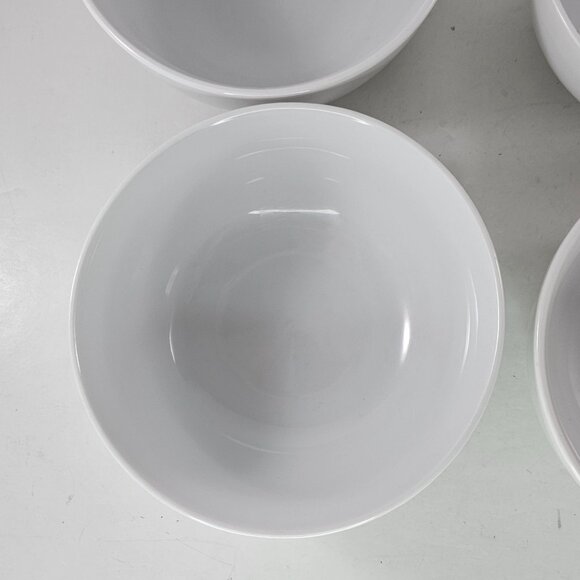 Set Of 4 Tabletops Gallery Umbria White Bowls Dishwasher Microwave Safe - Picture 7 of 12